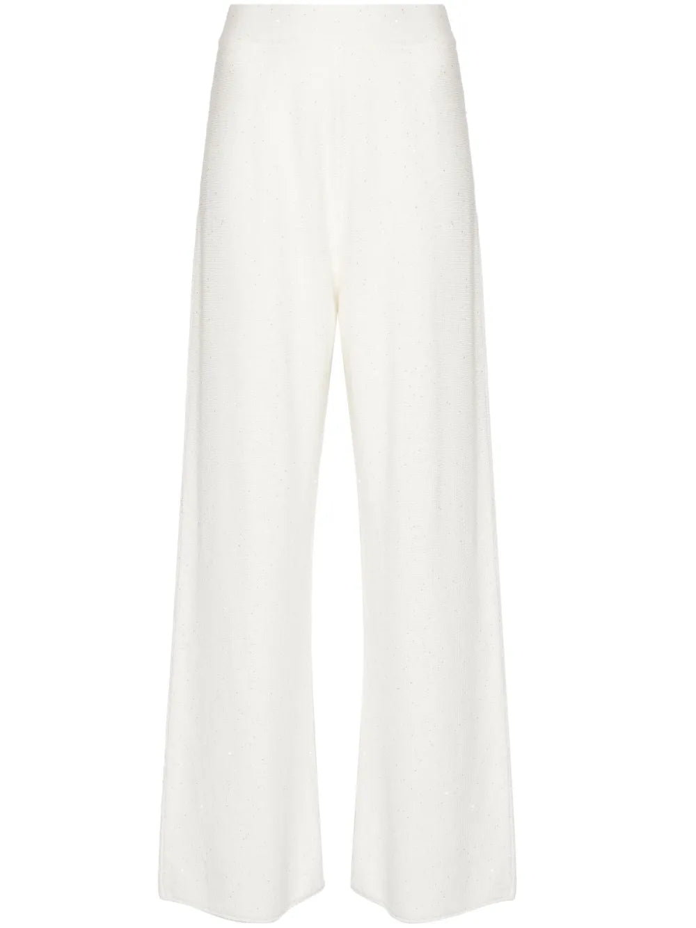 Sequin-Embellished Knitted Trousers