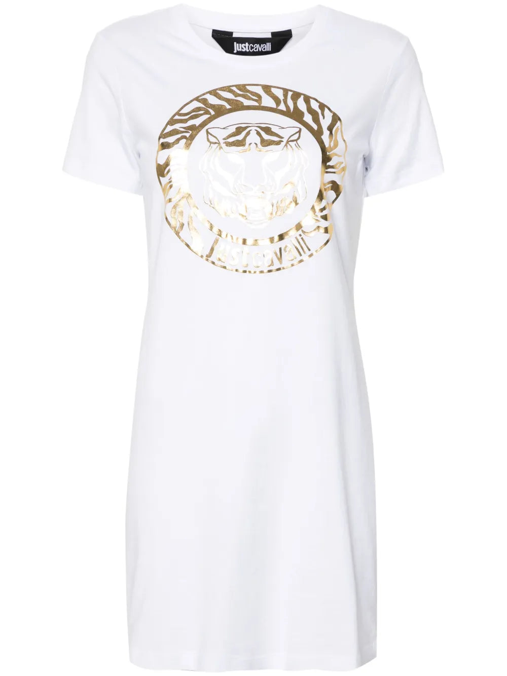 Tiger Head-Print Mini Dress