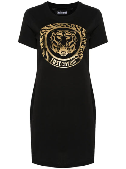 Tiger Head-Print T-Shirt Dress