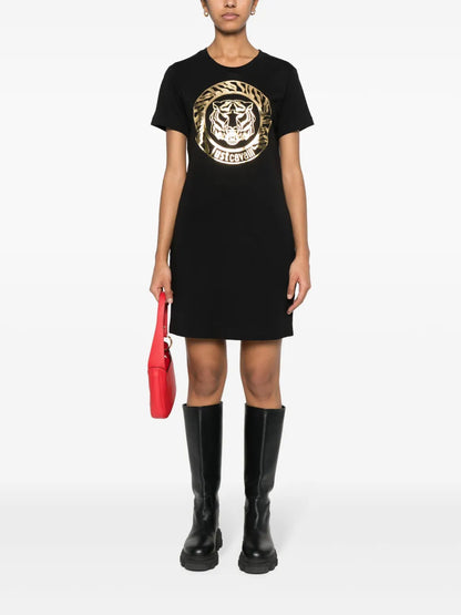 Tiger Head-Print T-Shirt Dress