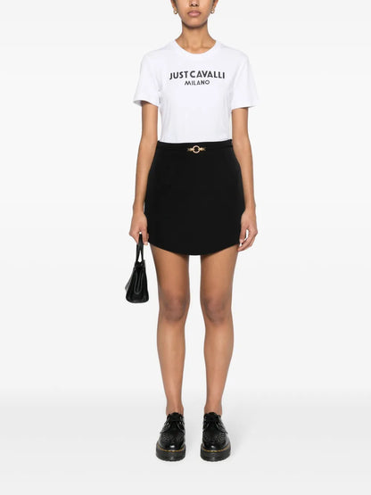 Logo-Engraved Mini Skirt