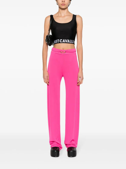 Logo-Waistband Cropped Top
