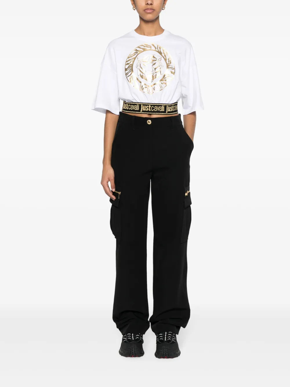 Tiger Head-Print T-Shirt