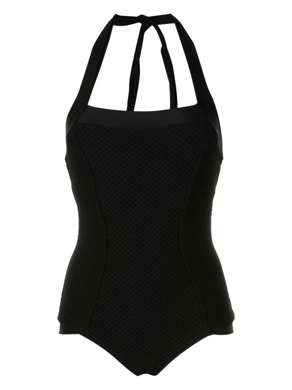 Textured Halterneck Swimsuit