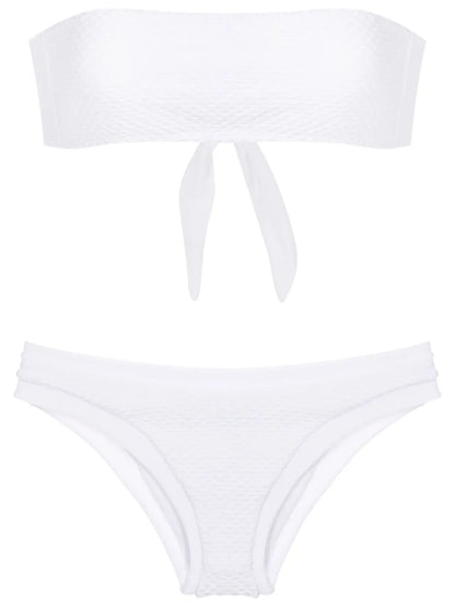 Textured Bandeau Bikini