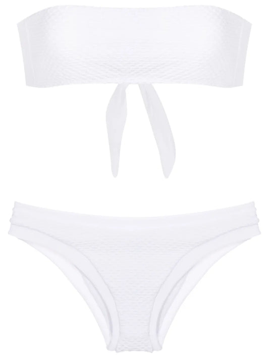 Textured Bandeau Bikini