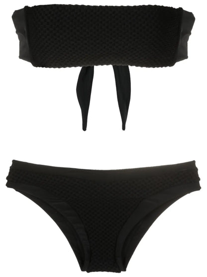 Textured Bandeau Bikini