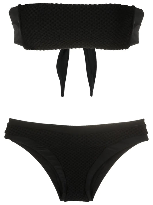 Textured Bandeau Bikini