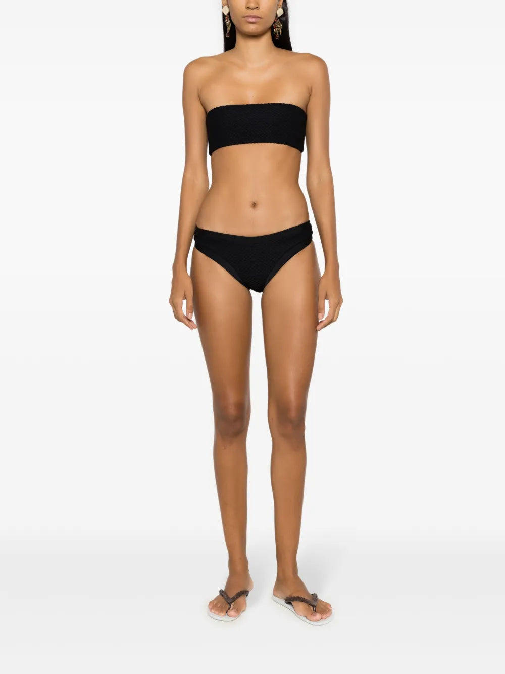Textured Bandeau Bikini