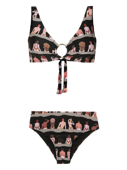 Graphic-Print Bikini