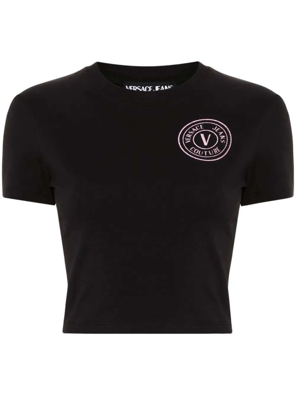 V-Emblem Glittered T-Shirt