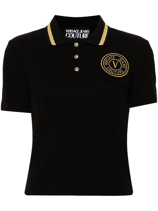 V-Emblem Piqué Polo Shirt