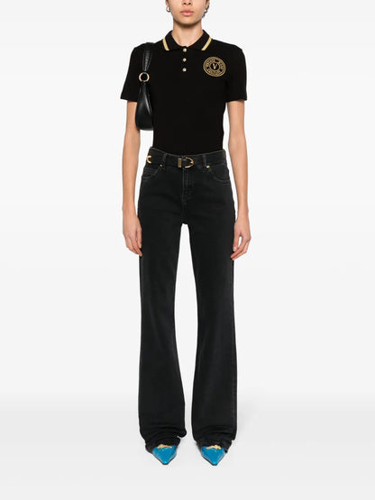 V-Emblem Piqué Polo Shirt