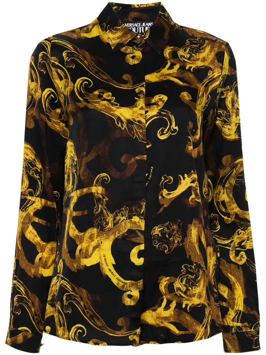Watercolour Couture-Print Shirt