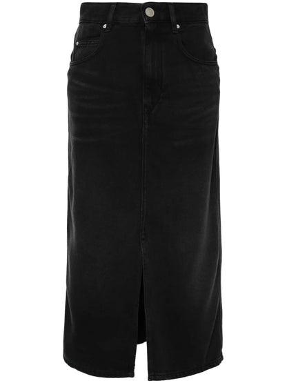 Tilauria Denim Midi Skirt