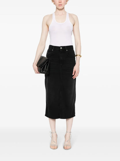 Tilauria Denim Midi Skirt