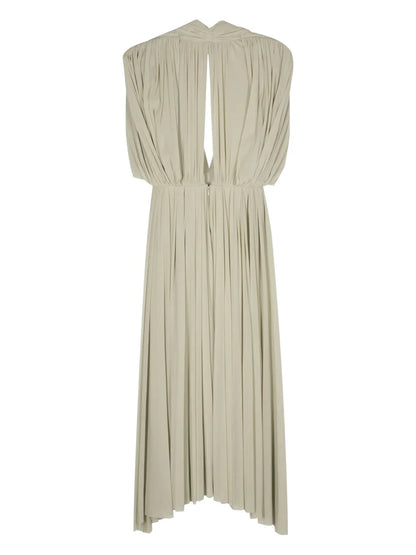 Draped-Detail Dress