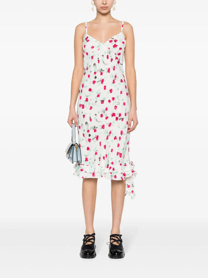 Reverie-Print Midi Dress