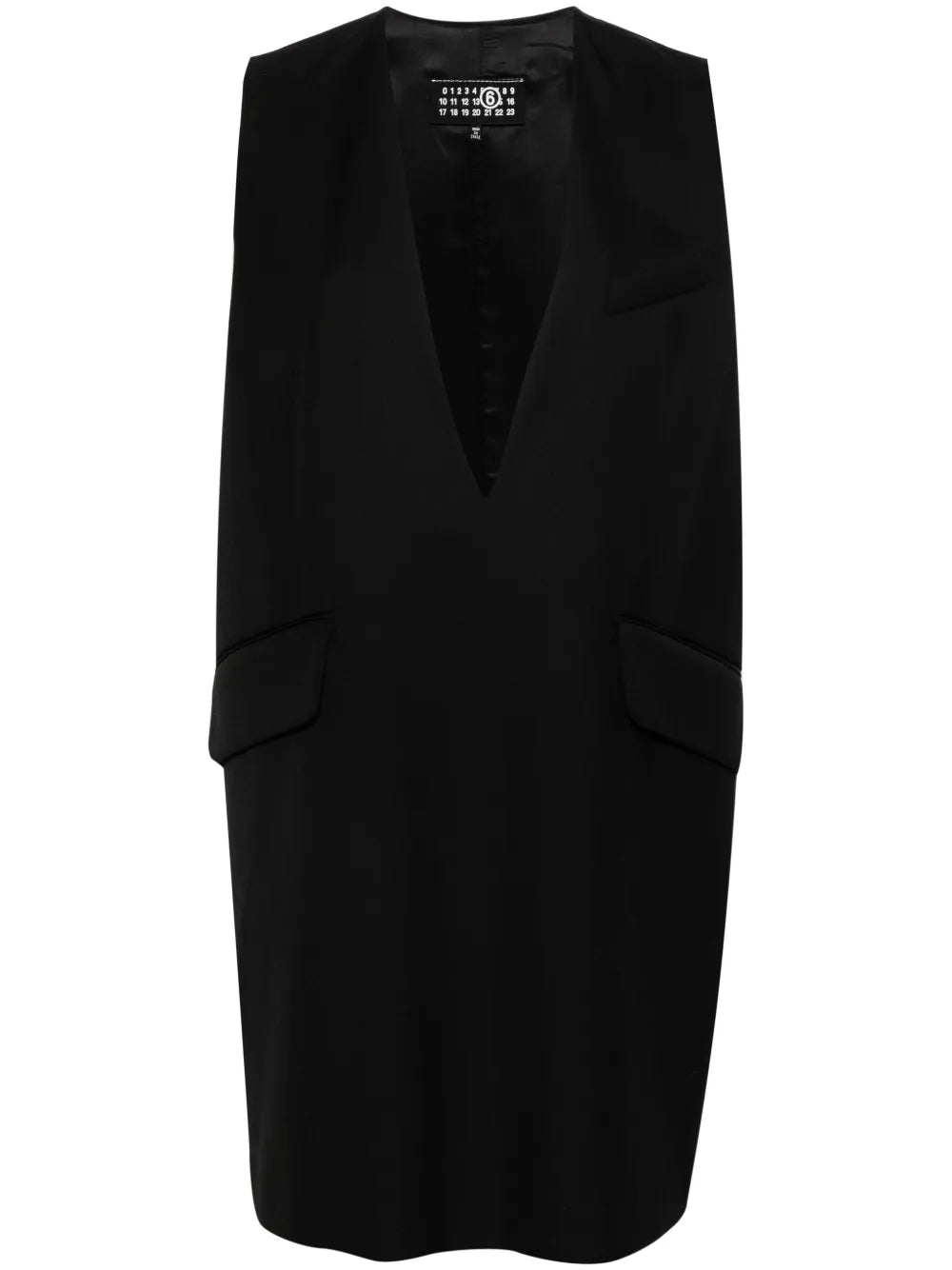 Single-Stitch-Logo Twill Mini Dress