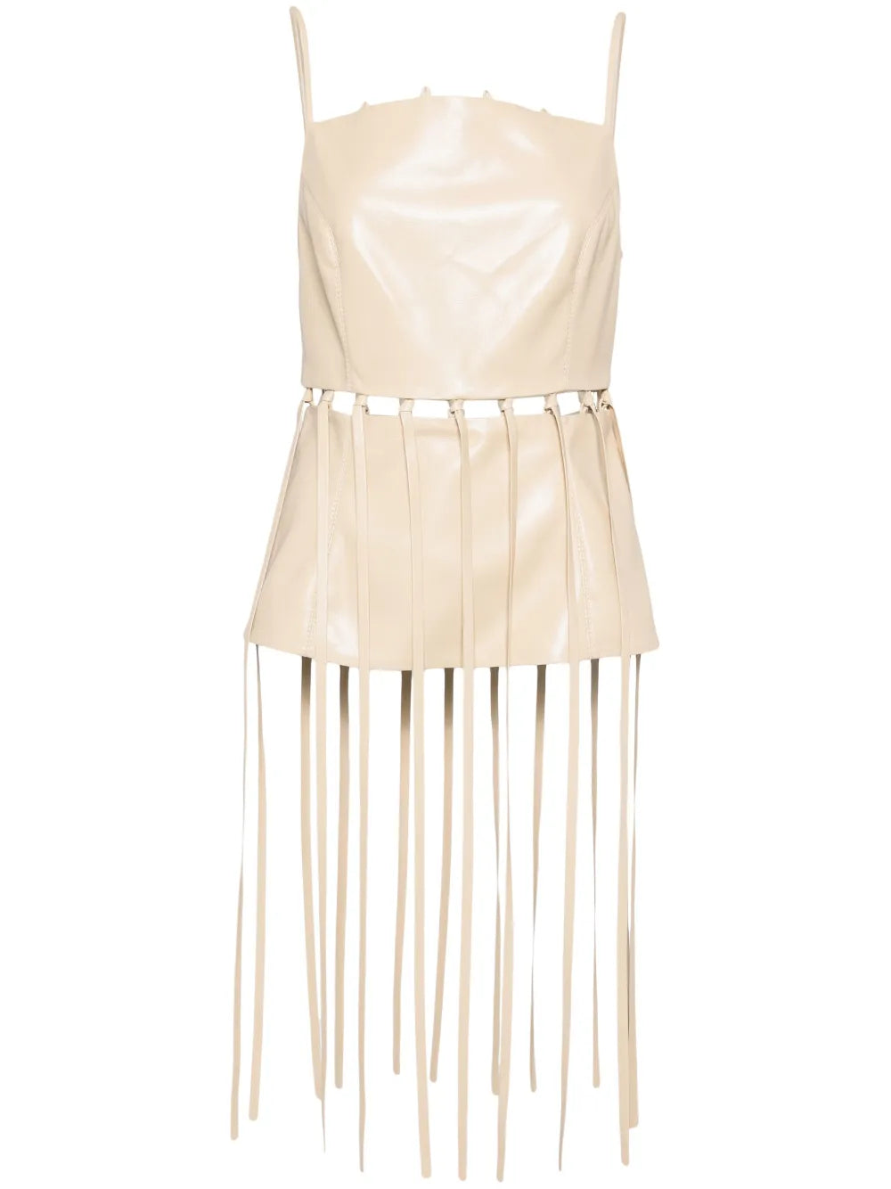 Citta Faux-Leather Top