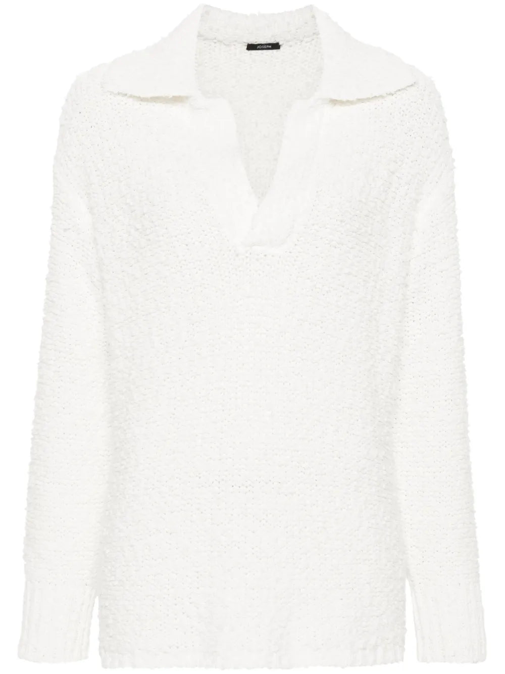Textured Knit Polo Jumper