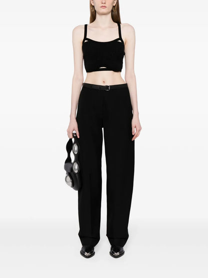 Belted Wool Trousers