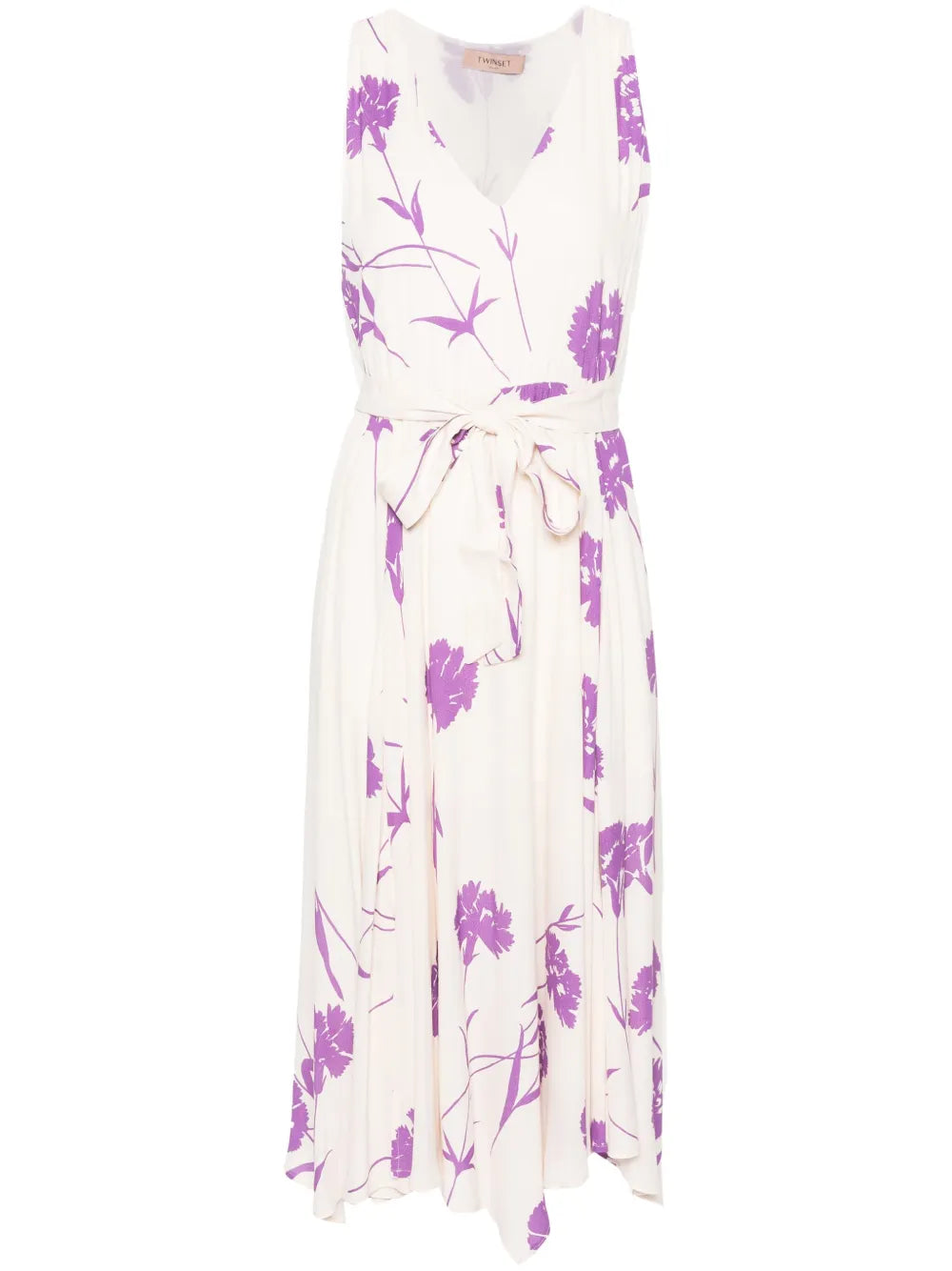 Floral-Print Crepe Maxi Dress