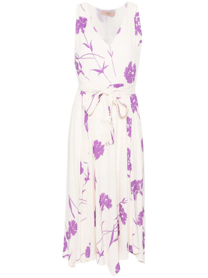 Floral-Print Crepe Maxi Dress