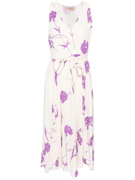 Floral-Print Crepe Maxi Dress