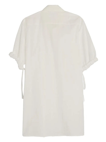 Draped Cotton Shirt
