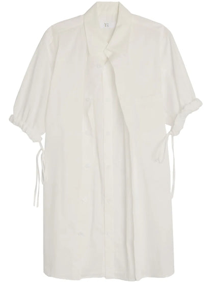 Draped Cotton Shirt