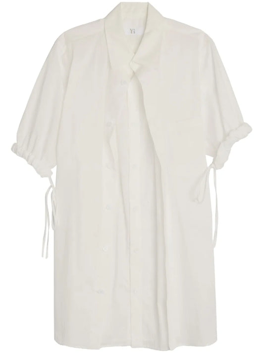Draped Cotton Shirt