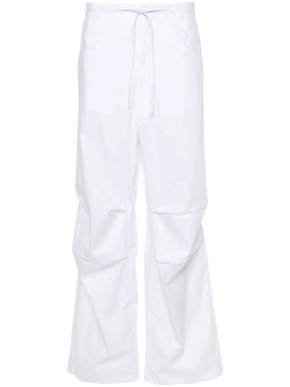 Drawstring Wide-Leg Trousers