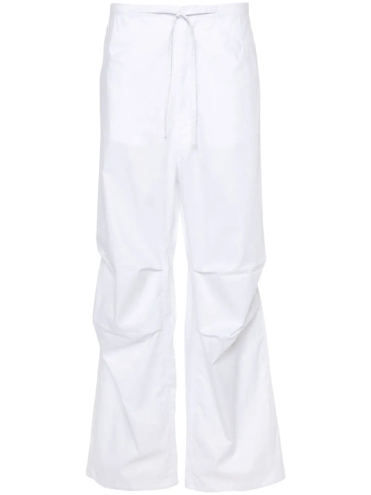 Drawstring Wide-Leg Trousers