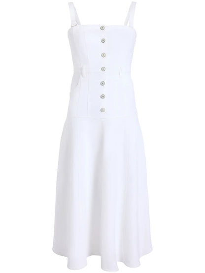 Veena Denim Midi Dress