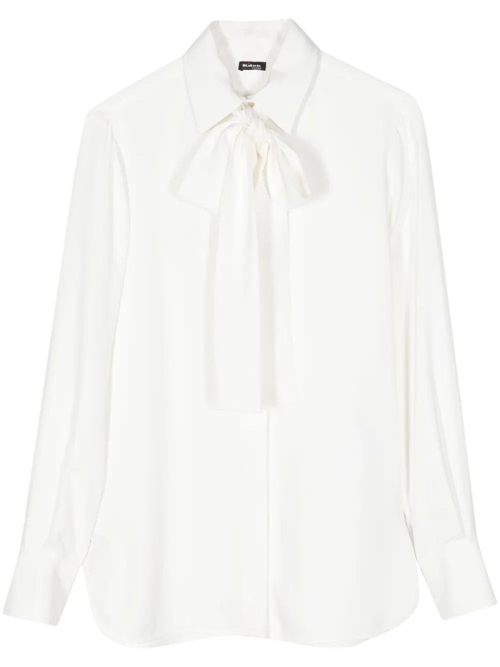 Pussy-Bow Button Shirt