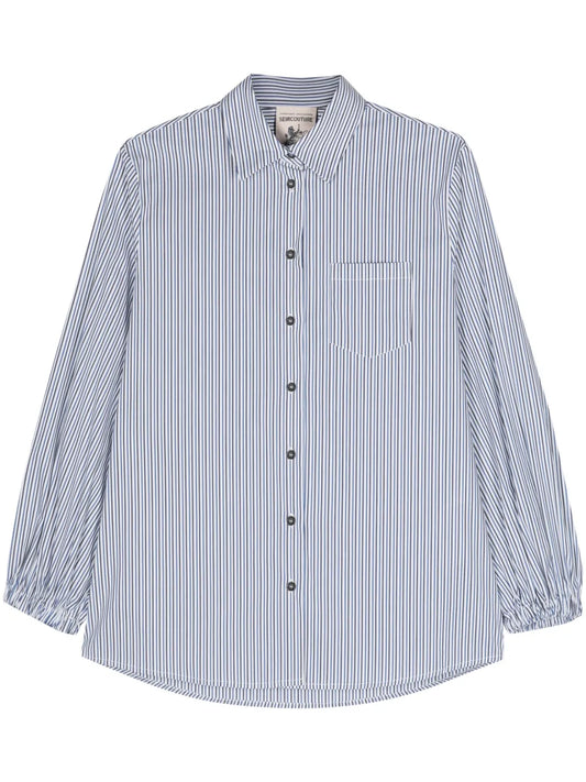 Striped Poplin Shirt