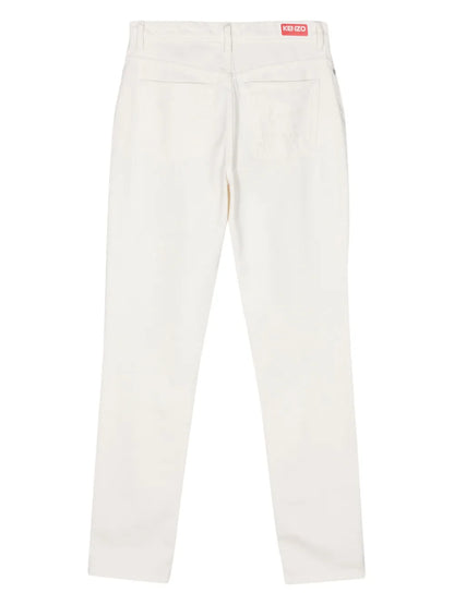 Mid-Rise Tapered-Leg Jeans