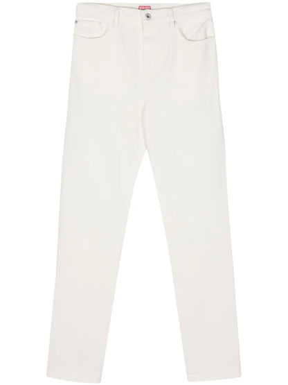 Mid-Rise Tapered-Leg Jeans