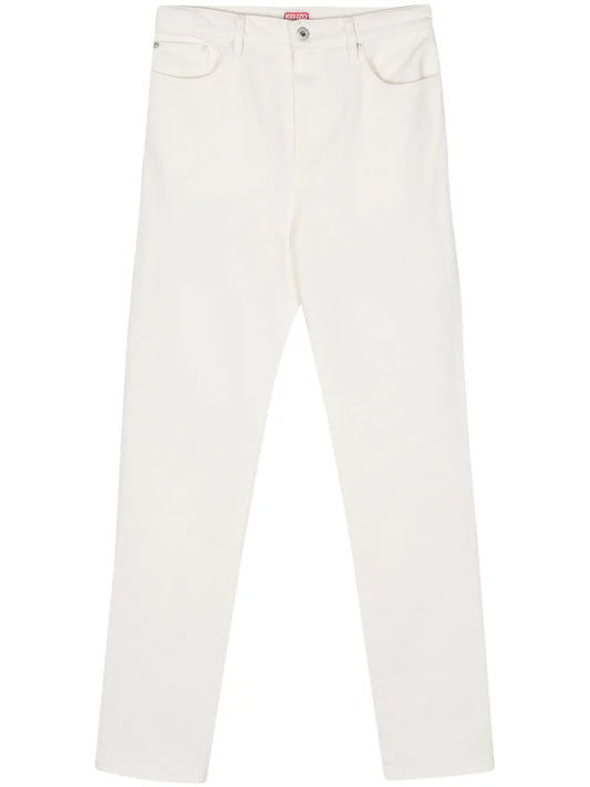 Mid-Rise Tapered-Leg Jeans