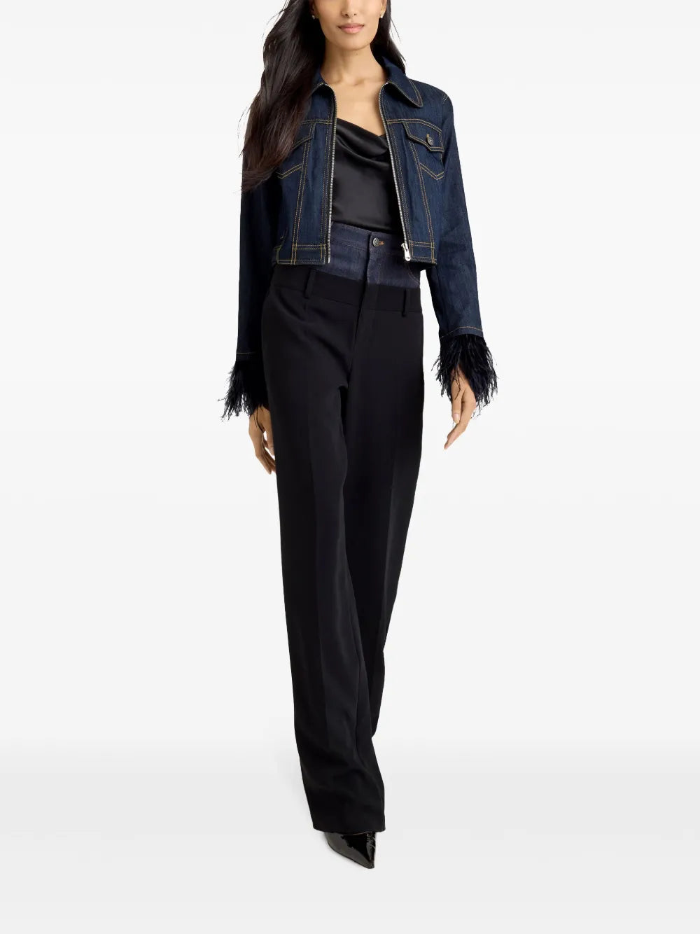Luca Cropped Denim Jacket