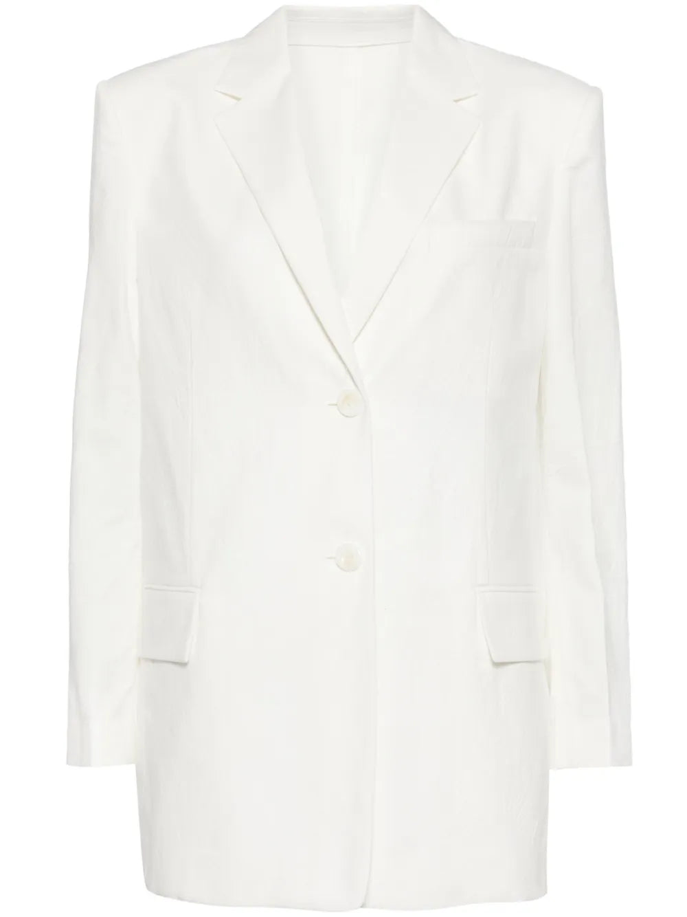 Single-Breasted Cotton Blazer
