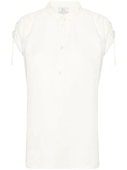 Ruched Sleeveless Shirt