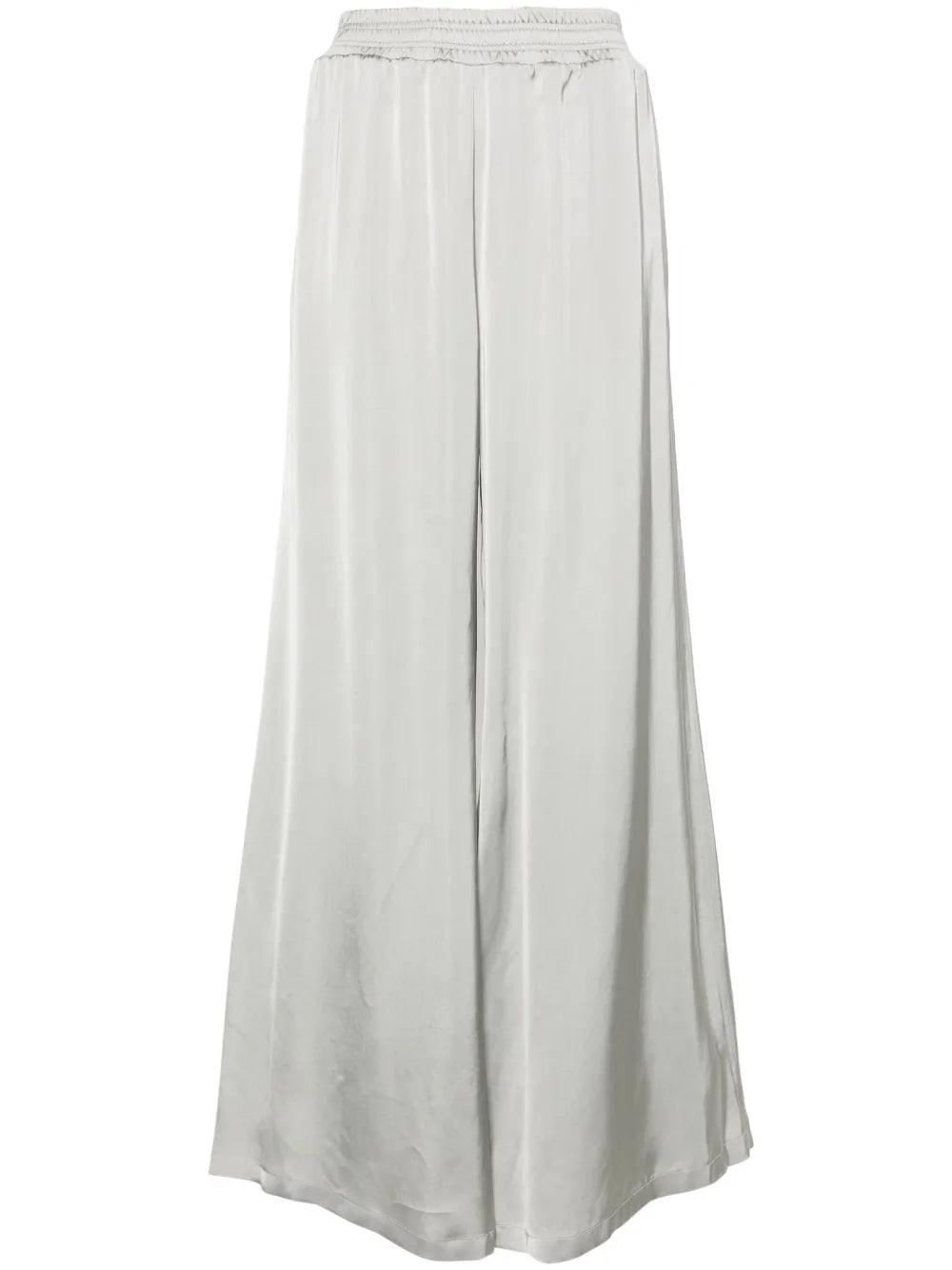 Wide-Leg Satin Trousers