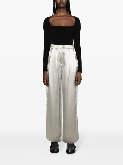 Vione Silk-Blend Trousers