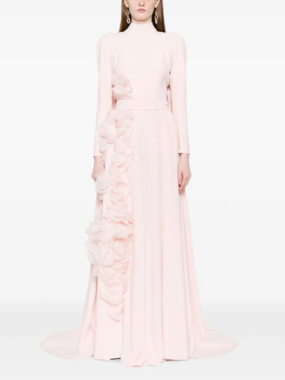 Organza-Flowers Kaftan Jumpsuit
