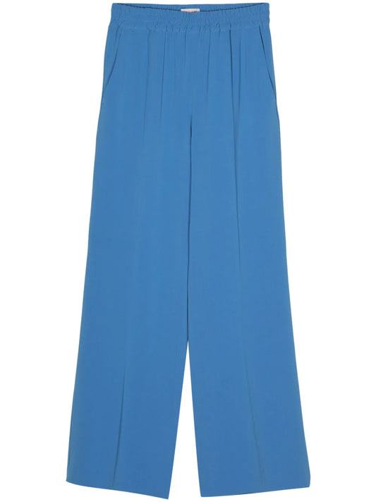 Pressed-Crease Wide-Leg Trousers