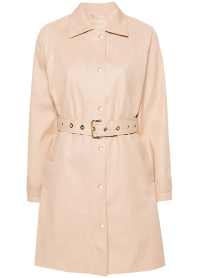 Twill Midi Trench Coat