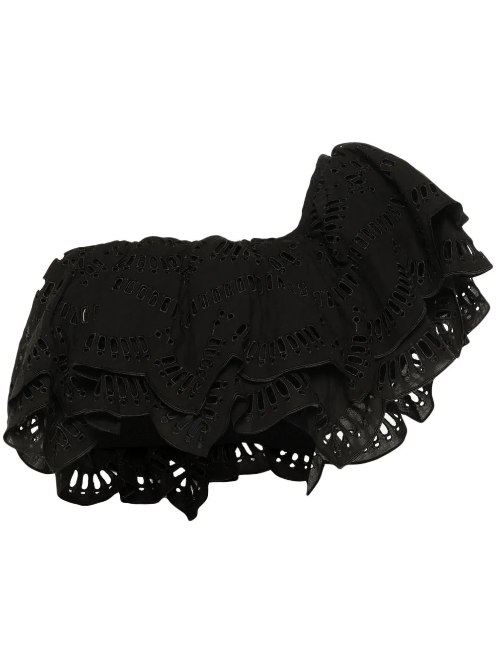 Broderie-Anglaise One-Shoulder Top