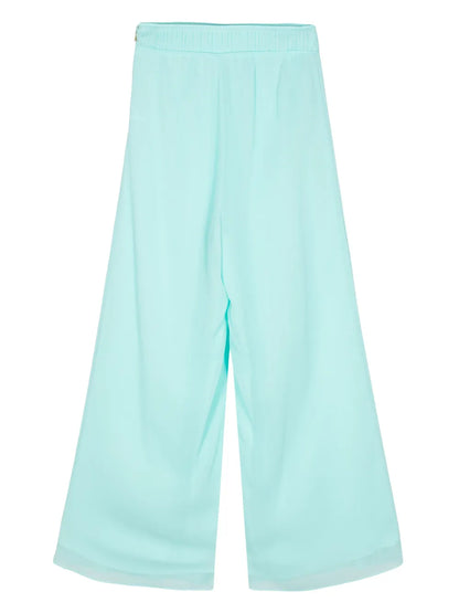 Pleated Wide-Leg Trousers